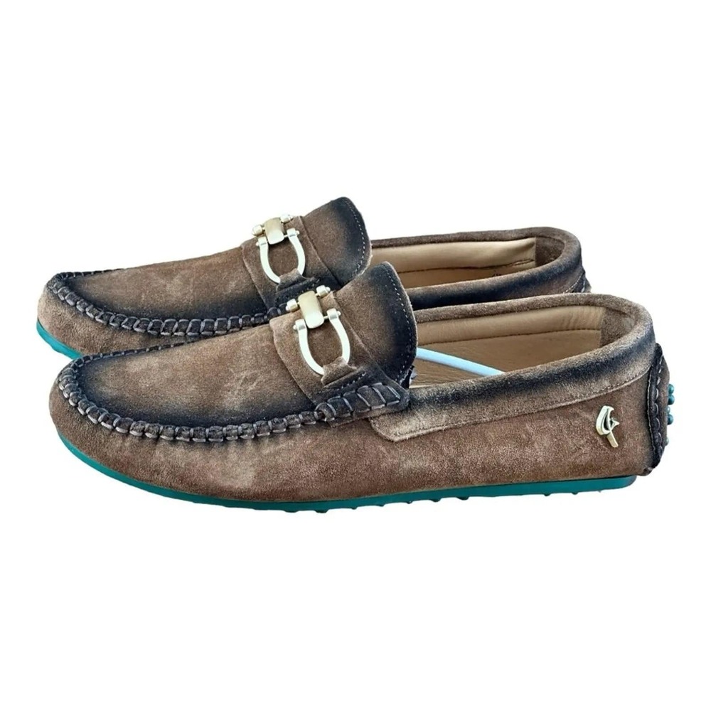 Re Ferdinando Men Driver Loafer slip-on Brown suede